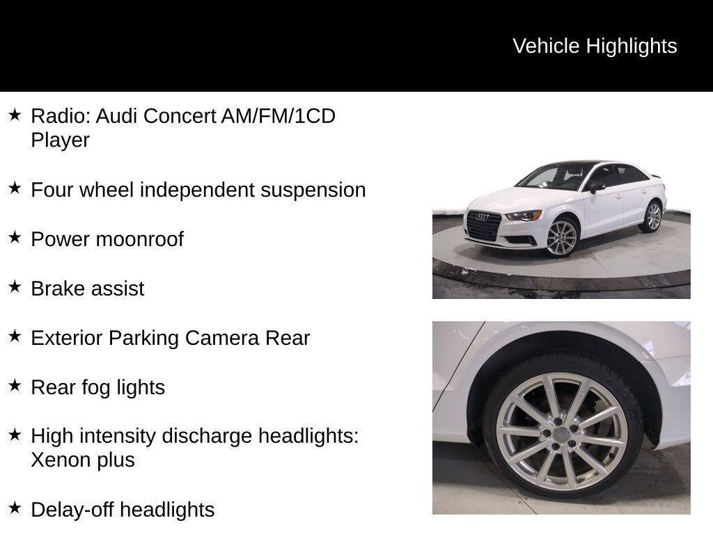 used 2016 Audi A3 car, priced at $12,650