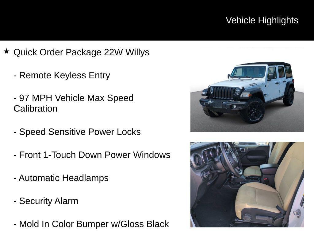 used 2022 Jeep Wrangler car, priced at $27,750