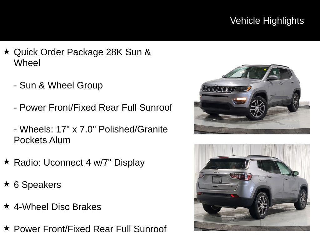 used 2019 Jeep Compass car, priced at $15,000