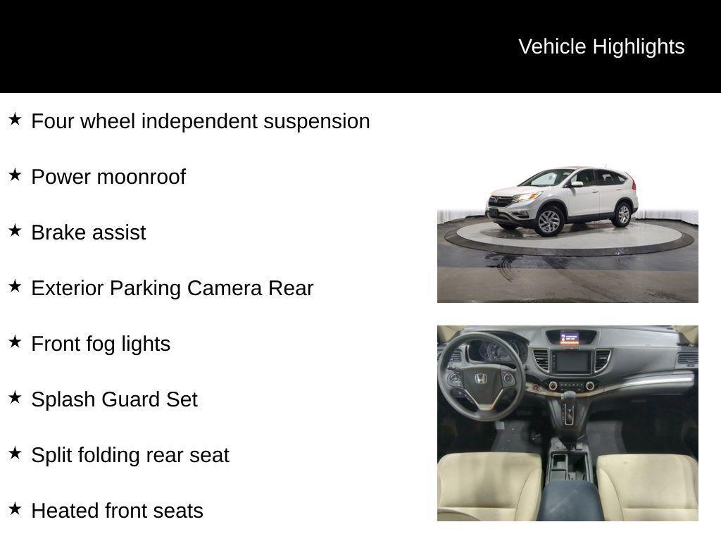 used 2015 Honda CR-V car, priced at $16,000