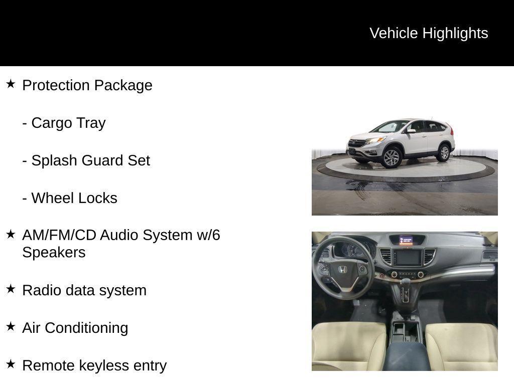 used 2015 Honda CR-V car, priced at $16,000