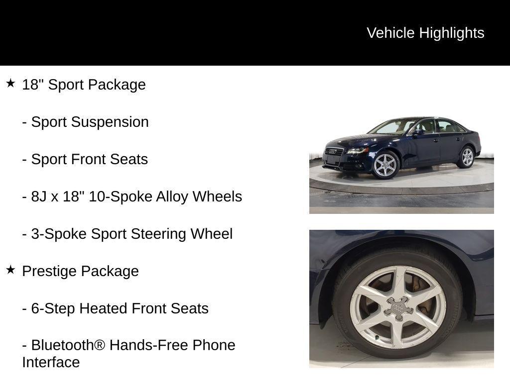 used 2011 Audi A4 car, priced at $7,595
