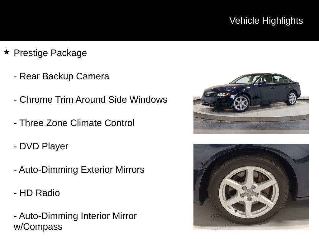 used 2011 Audi A4 car, priced at $7,595