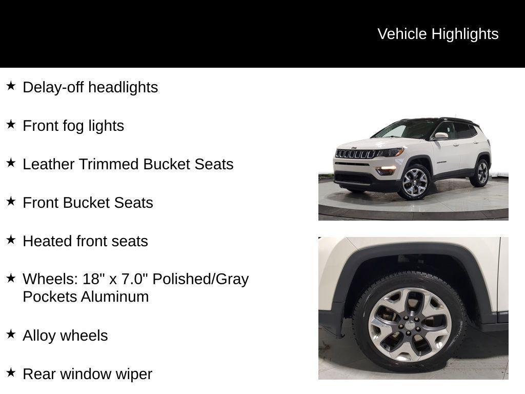 used 2019 Jeep Compass car, priced at $13,695