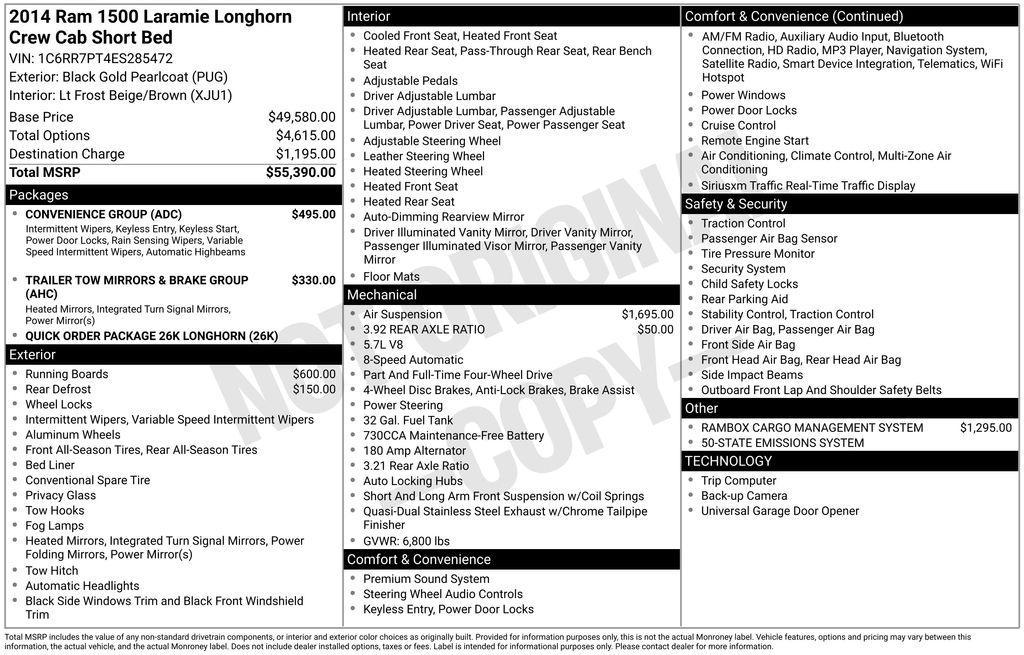 used 2014 Ram 1500 car, priced at $24,250