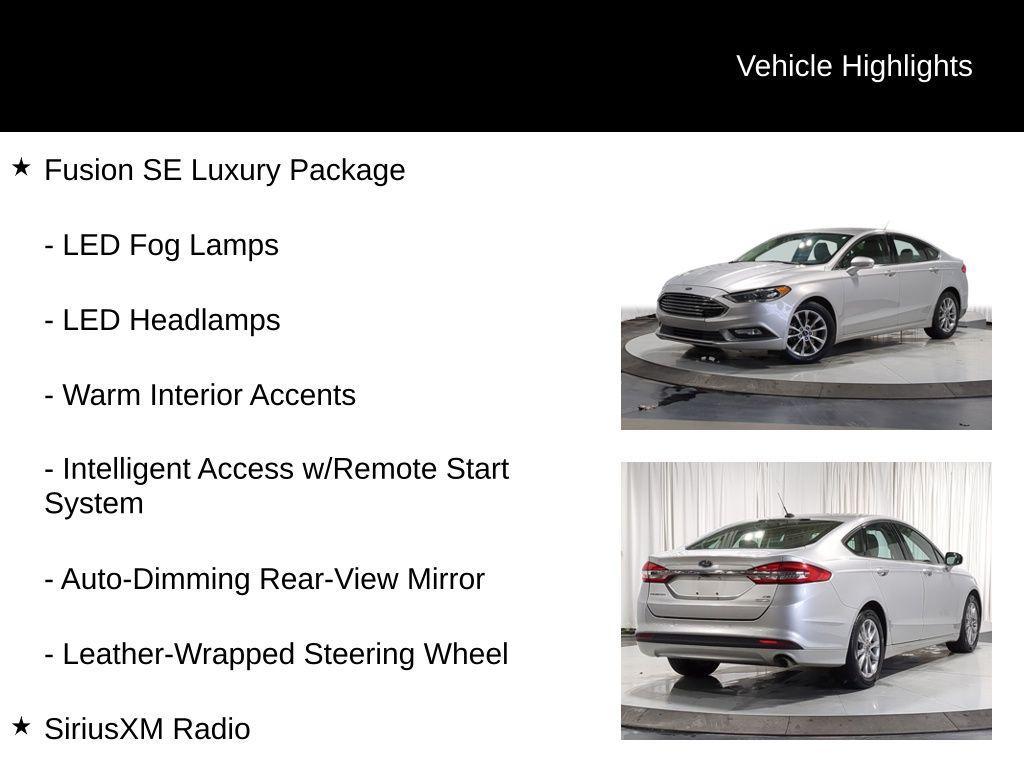 used 2017 Ford Fusion car, priced at $7,995