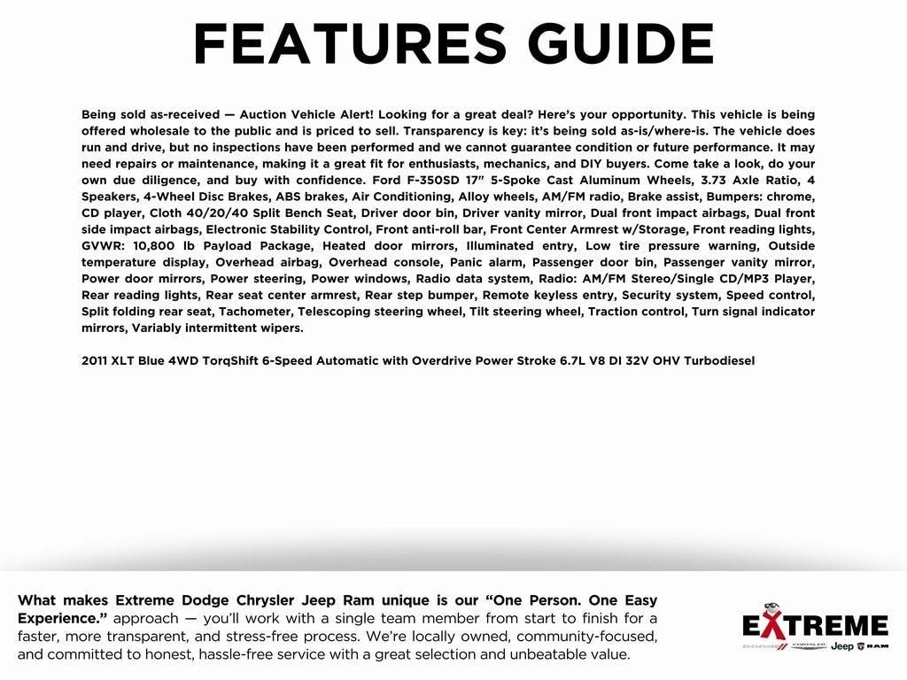 used 2011 Ford F-350 car, priced at $11,900