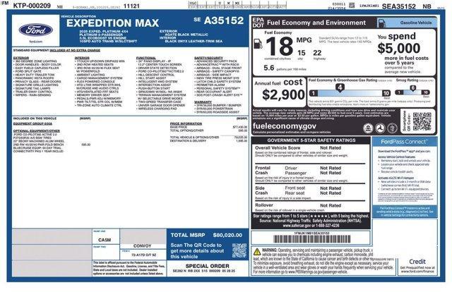 used 2025 Ford Expedition Max car, priced at $69,429