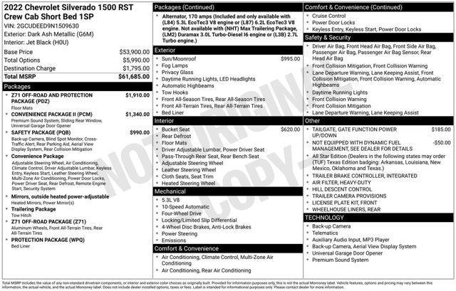 used 2022 Chevrolet Silverado 1500 car, priced at $48,500