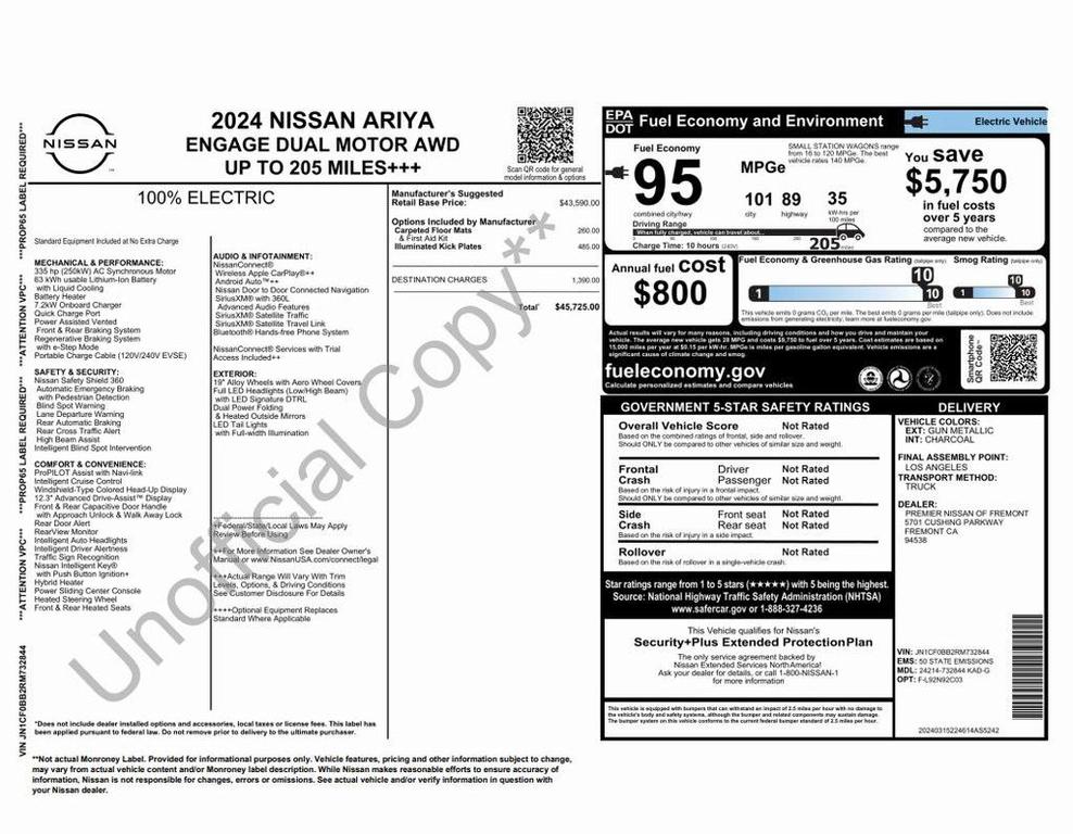 used 2024 Nissan ARIYA car, priced at $20,573
