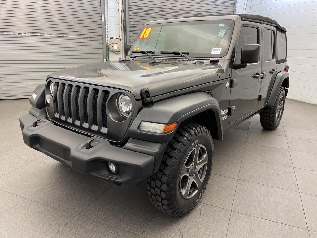 used 2018 Jeep Wrangler Unlimited car, priced at $19,573