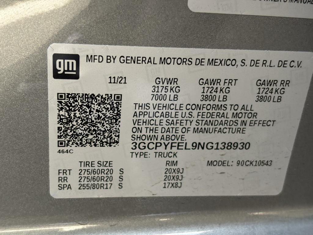 used 2022 Chevrolet Silverado 1500 car, priced at $43,973