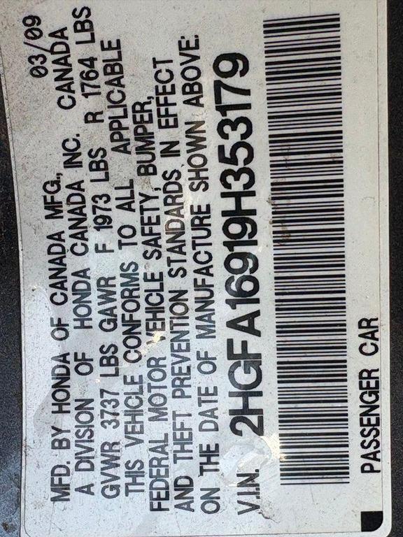used 2009 Honda Civic car