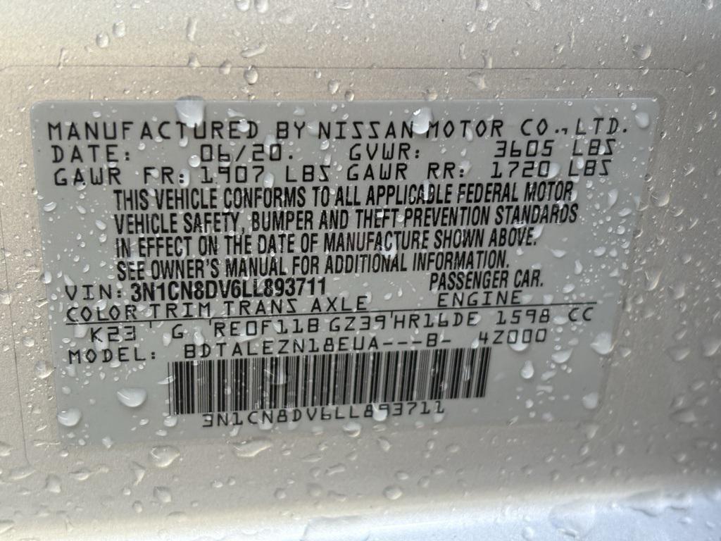 used 2020 Nissan Versa car, priced at $11,973