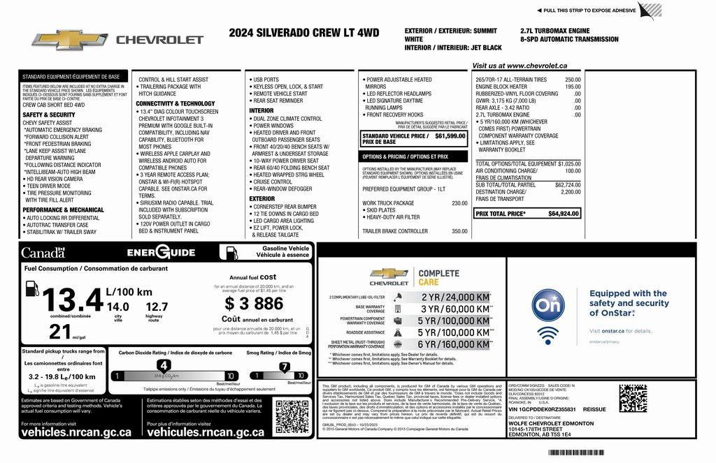 used 2024 Chevrolet Silverado 1500 car, priced at $36,973