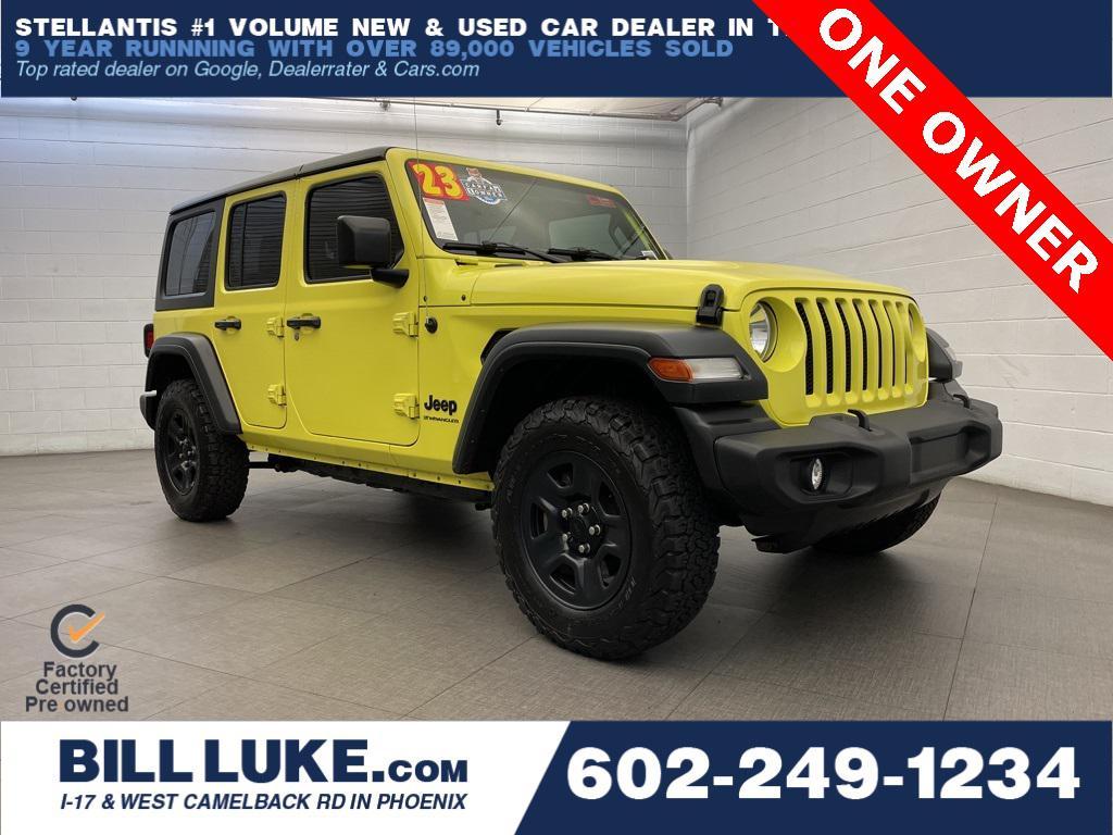 used 2023 Jeep Wrangler car, priced at $27,473