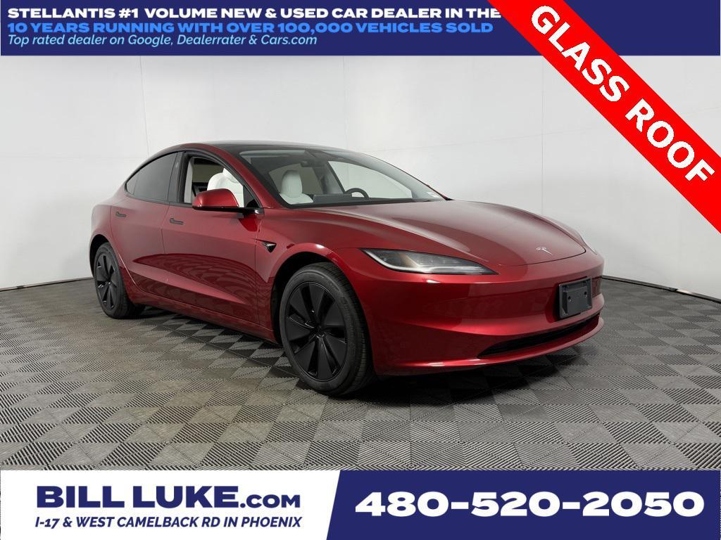 used 2025 Tesla Model 3 car, priced at $37,973