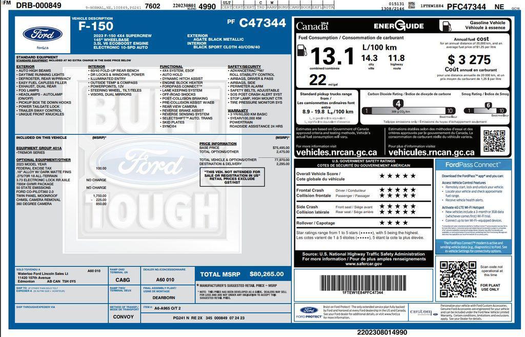used 2023 Ford F-150 car, priced at $49,973