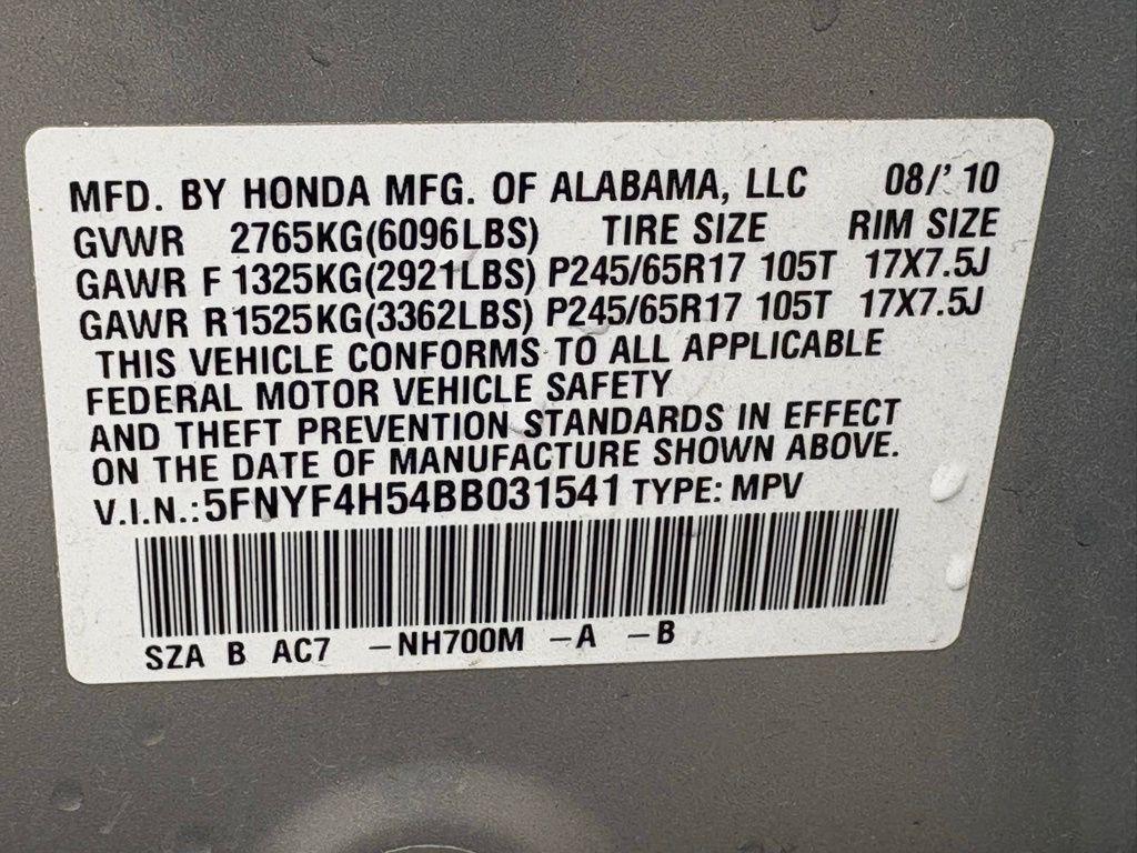 used 2011 Honda Pilot car, priced at $12,973