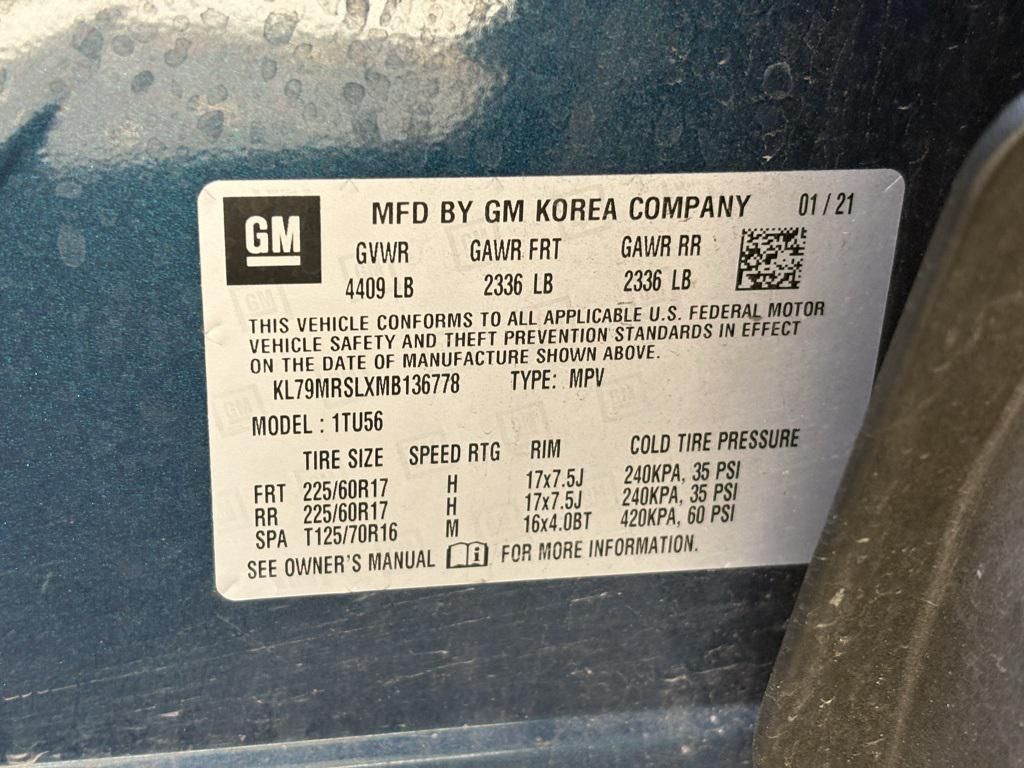 used 2021 Chevrolet TrailBlazer car, priced at $18,973