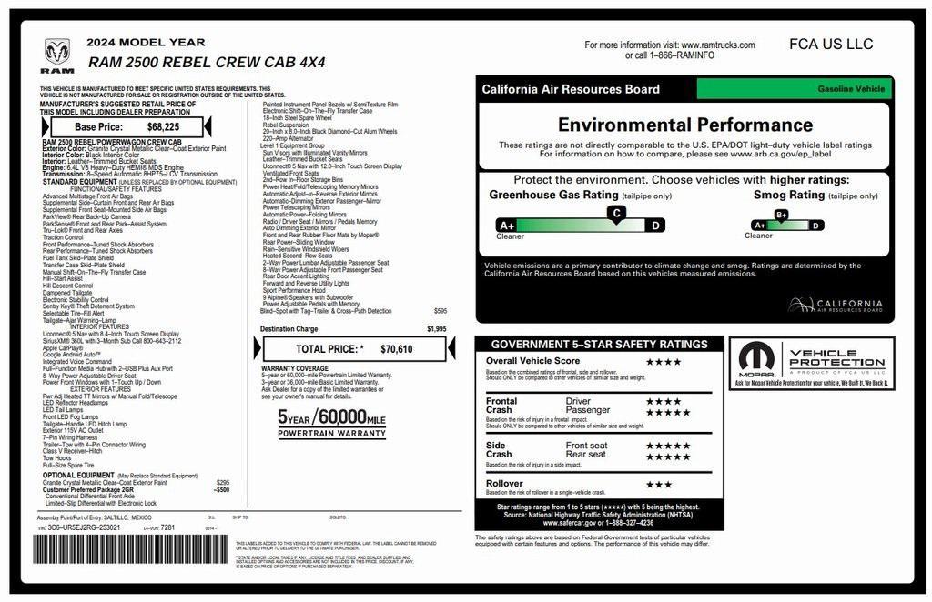 used 2024 Ram 2500 car, priced at $52,675