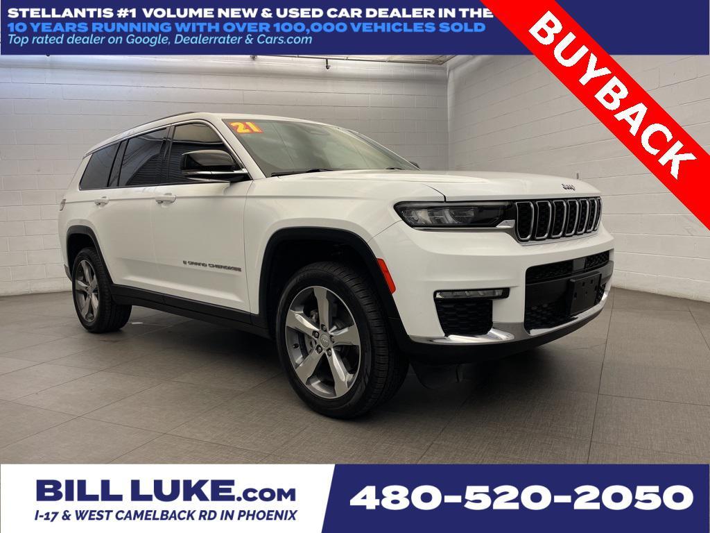 used 2021 Jeep Grand Cherokee L car, priced at $24,975