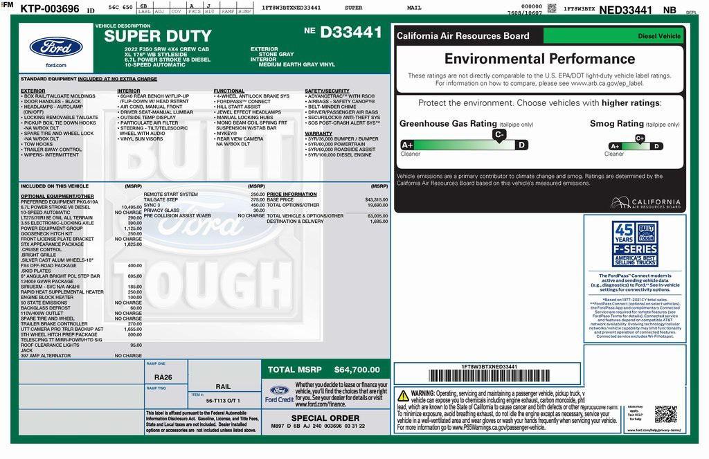 used 2022 Ford F-350 car, priced at $41,573