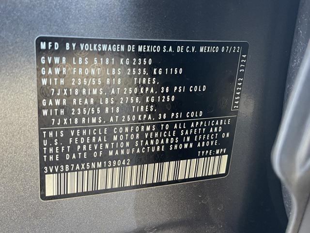 used 2022 Volkswagen Tiguan car, priced at $17,673