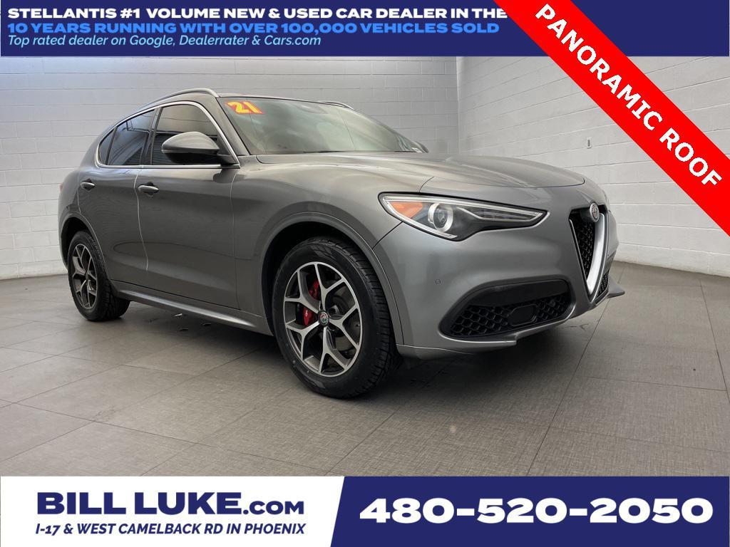 used 2021 Alfa Romeo Stelvio car, priced at $18,573