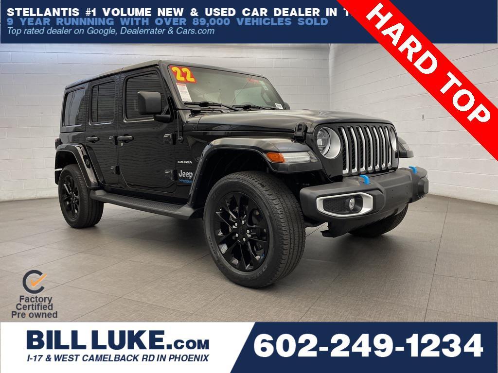 used 2022 Jeep Wrangler Unlimited 4xe car, priced at $28,573