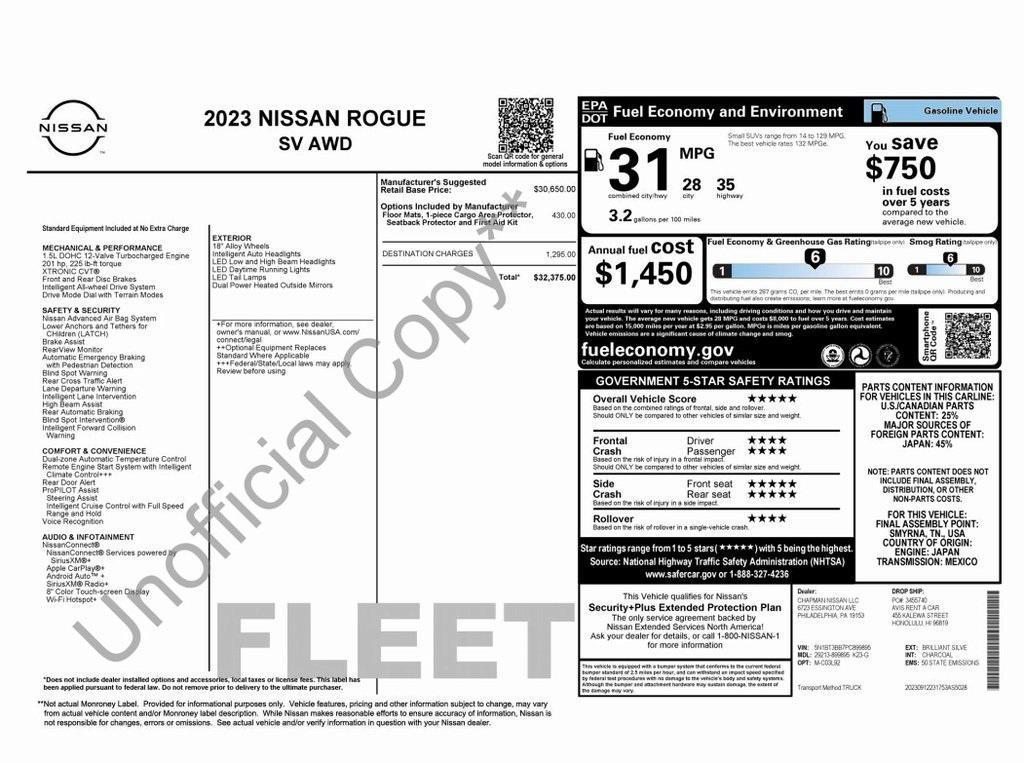 used 2023 Nissan Rogue car, priced at $20,573