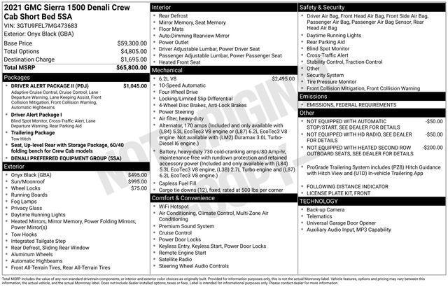 used 2021 GMC Sierra 1500 car, priced at $40,498