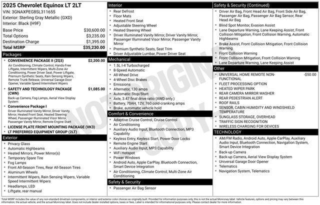 used 2025 Chevrolet Equinox car, priced at $26,398