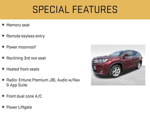 used 2019 Toyota Highlander car, priced at $30,397