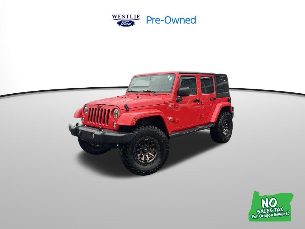 used 2015 Jeep Wrangler Unlimited car, priced at $21,800