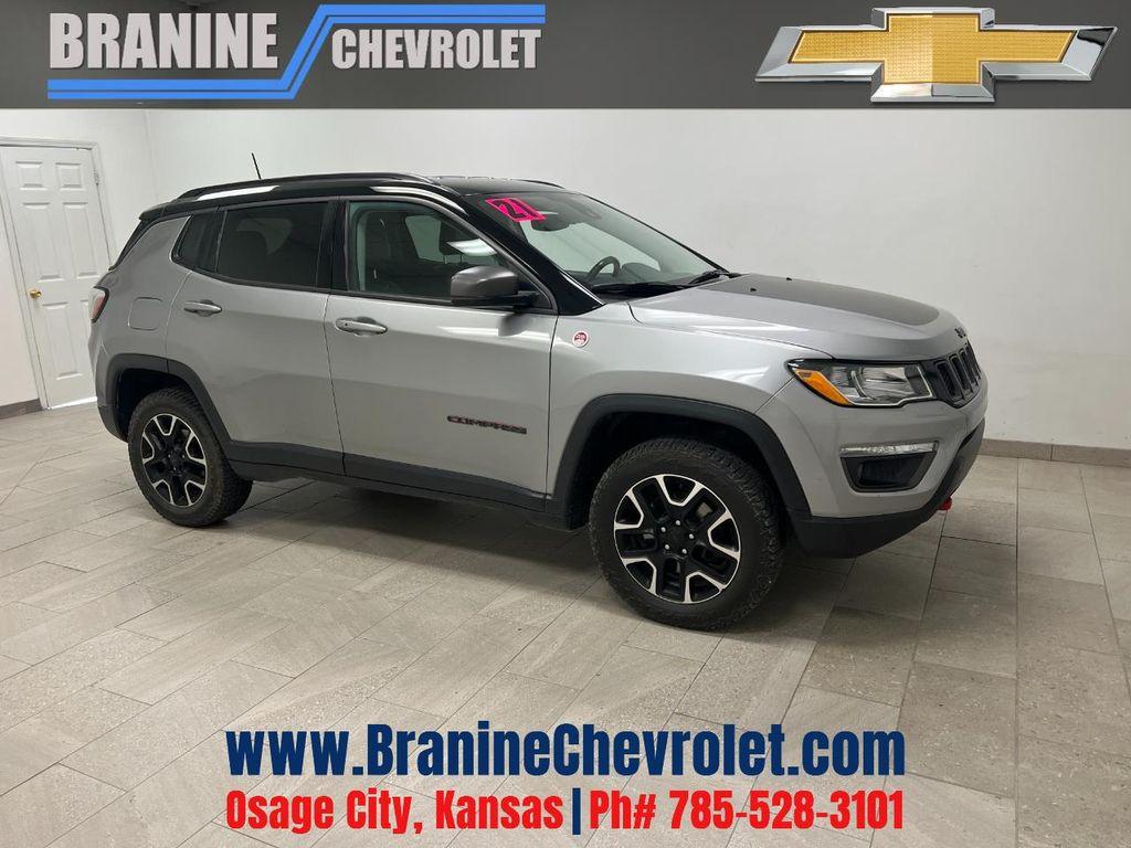 used 2021 Jeep Compass car, priced at $17,500