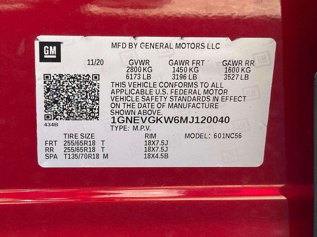 used 2021 Chevrolet Traverse car, priced at $17,994