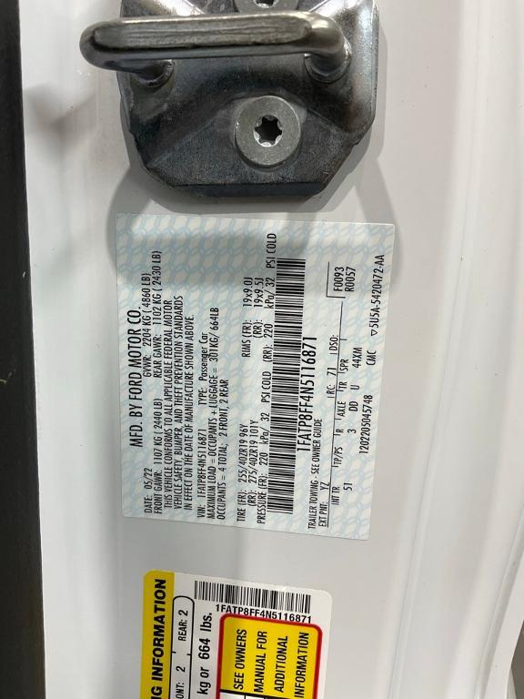 used 2022 Ford Mustang car, priced at $42,955