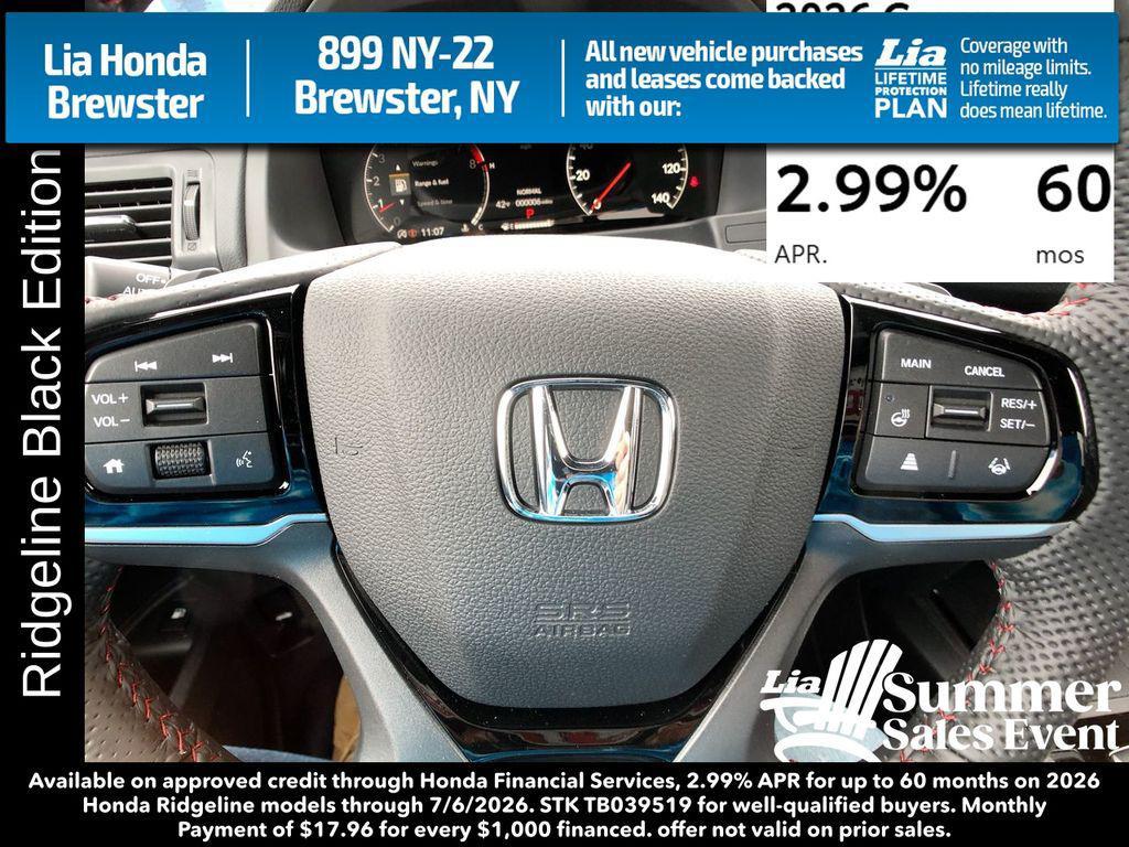 new 2026 Honda Ridgeline car, priced at $49,065