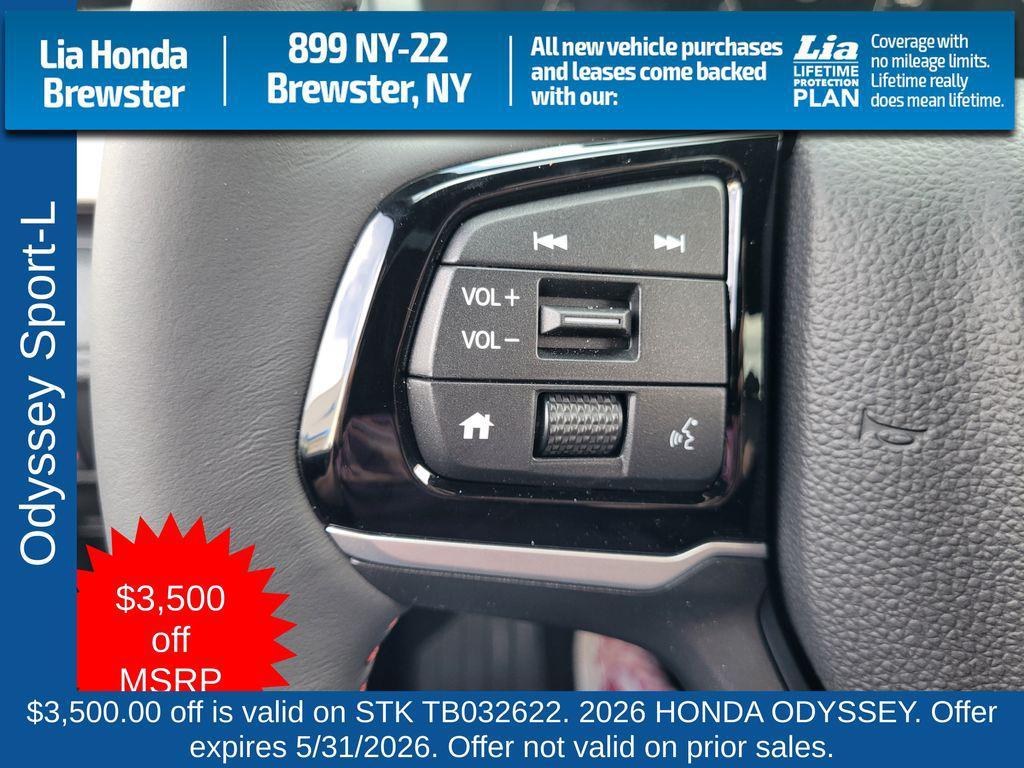 new 2026 Honda Odyssey car, priced at $46,875