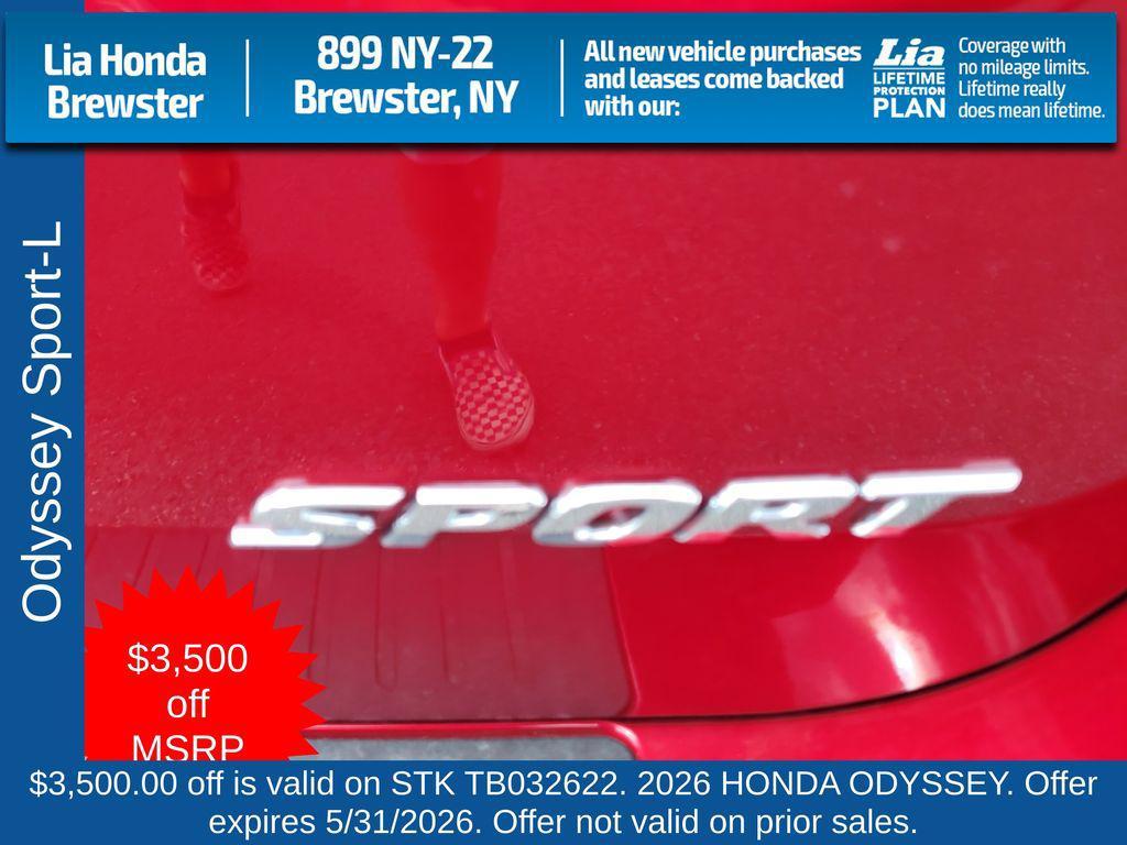 new 2026 Honda Odyssey car, priced at $46,875