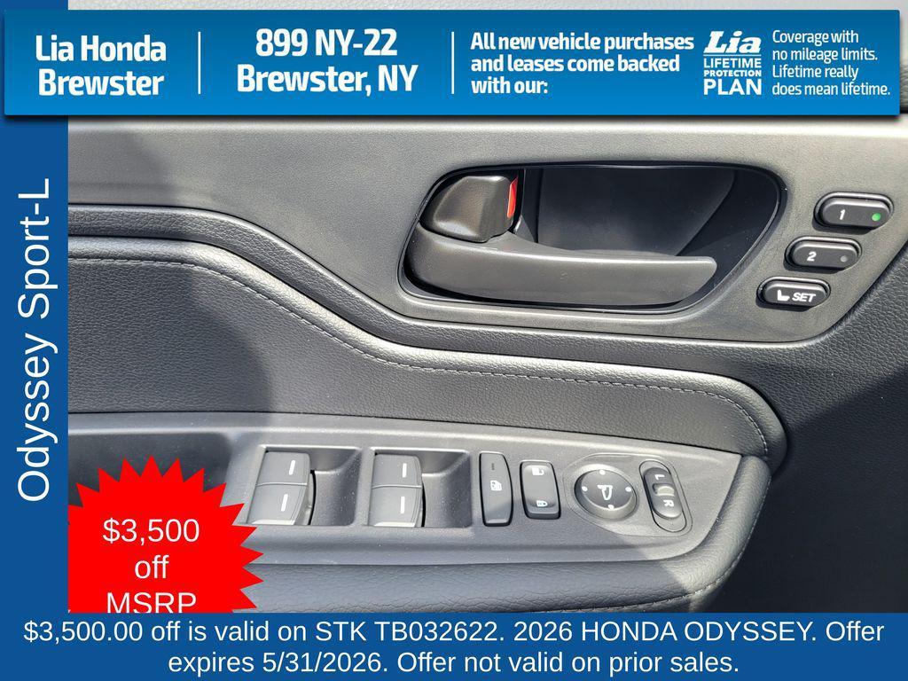 new 2026 Honda Odyssey car, priced at $46,875
