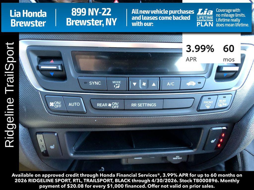 new 2026 Honda Ridgeline car, priced at $47,745