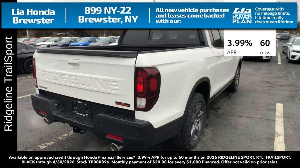 new 2026 Honda Ridgeline car, priced at $47,745