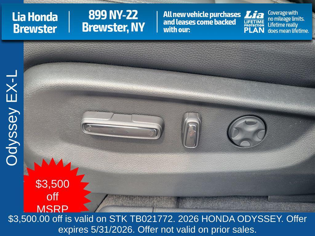 new 2026 Honda Odyssey car, priced at $44,745