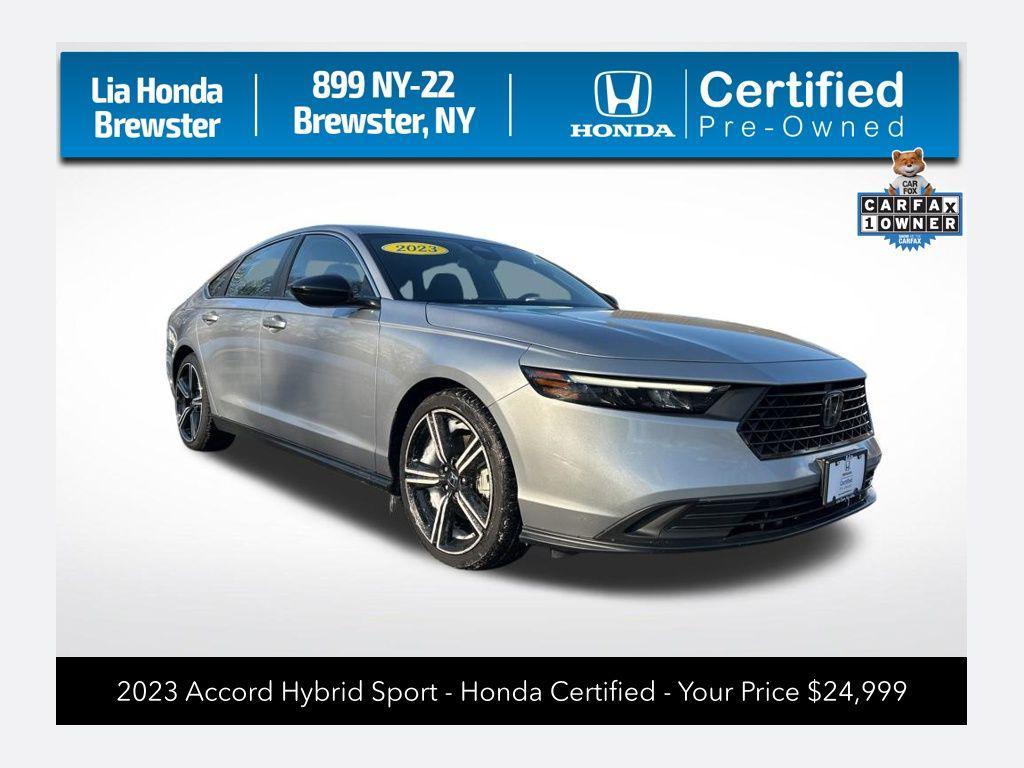 used 2023 Honda Accord Hybrid car, priced at $24,999