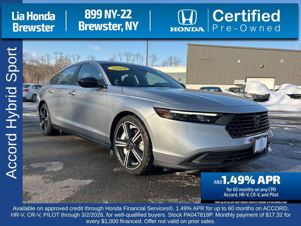 used 2023 Honda Accord Hybrid car, priced at $24,821