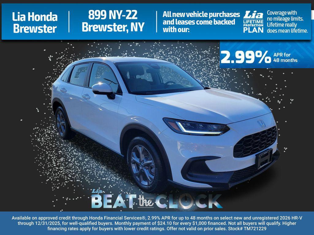 new 2026 Honda HR-V car, priced at $29,550