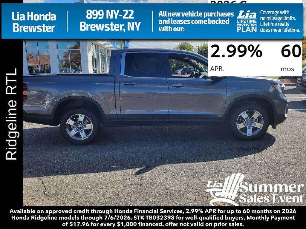 new 2026 Honda Ridgeline car, priced at $45,090