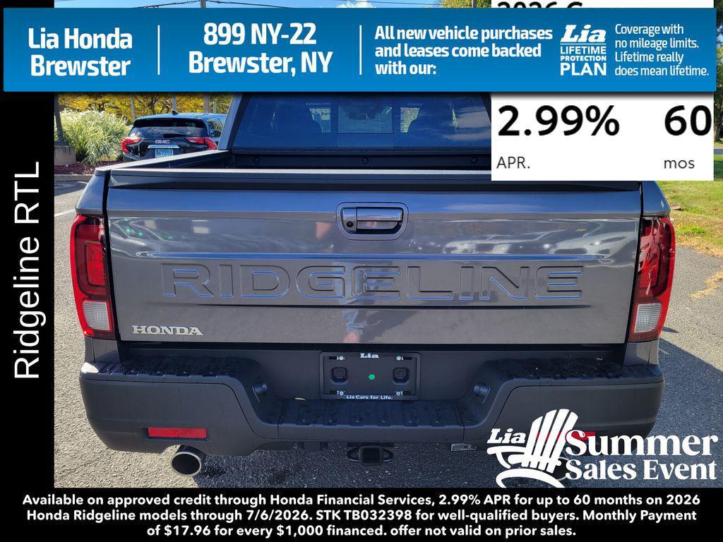 new 2026 Honda Ridgeline car, priced at $45,090